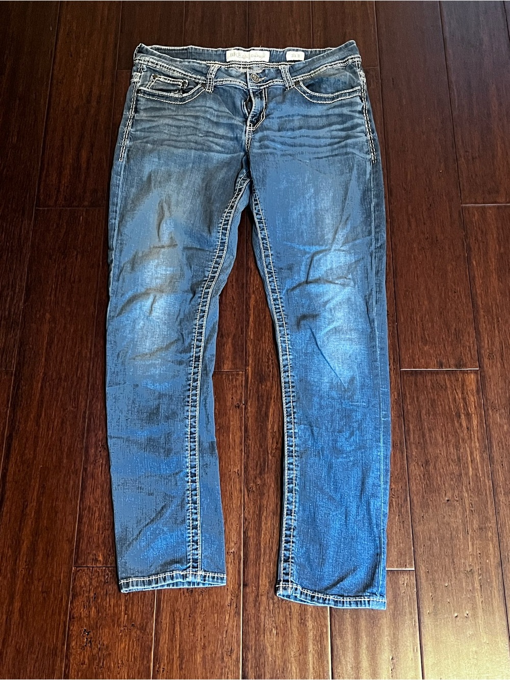BKE Women's Straight Leg Jeans - Blue